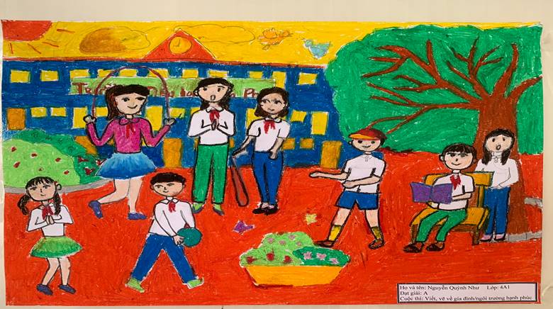 Trường Tiểu học Vạn Phúc tổ chức cuộc thi “Viết, vẽ tranh về gia đình/ngôi trường hạnh phúc” tạo sân chơi bổ ích cho các em học sinh trong dịp Giáng sinh và chào năm mới 2021